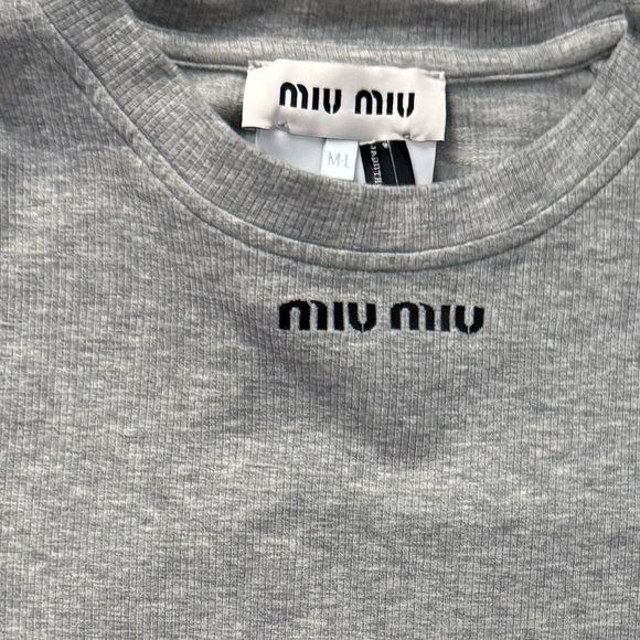 Miu Miu Seamless mélange T-shirt - Picture 7 of 11